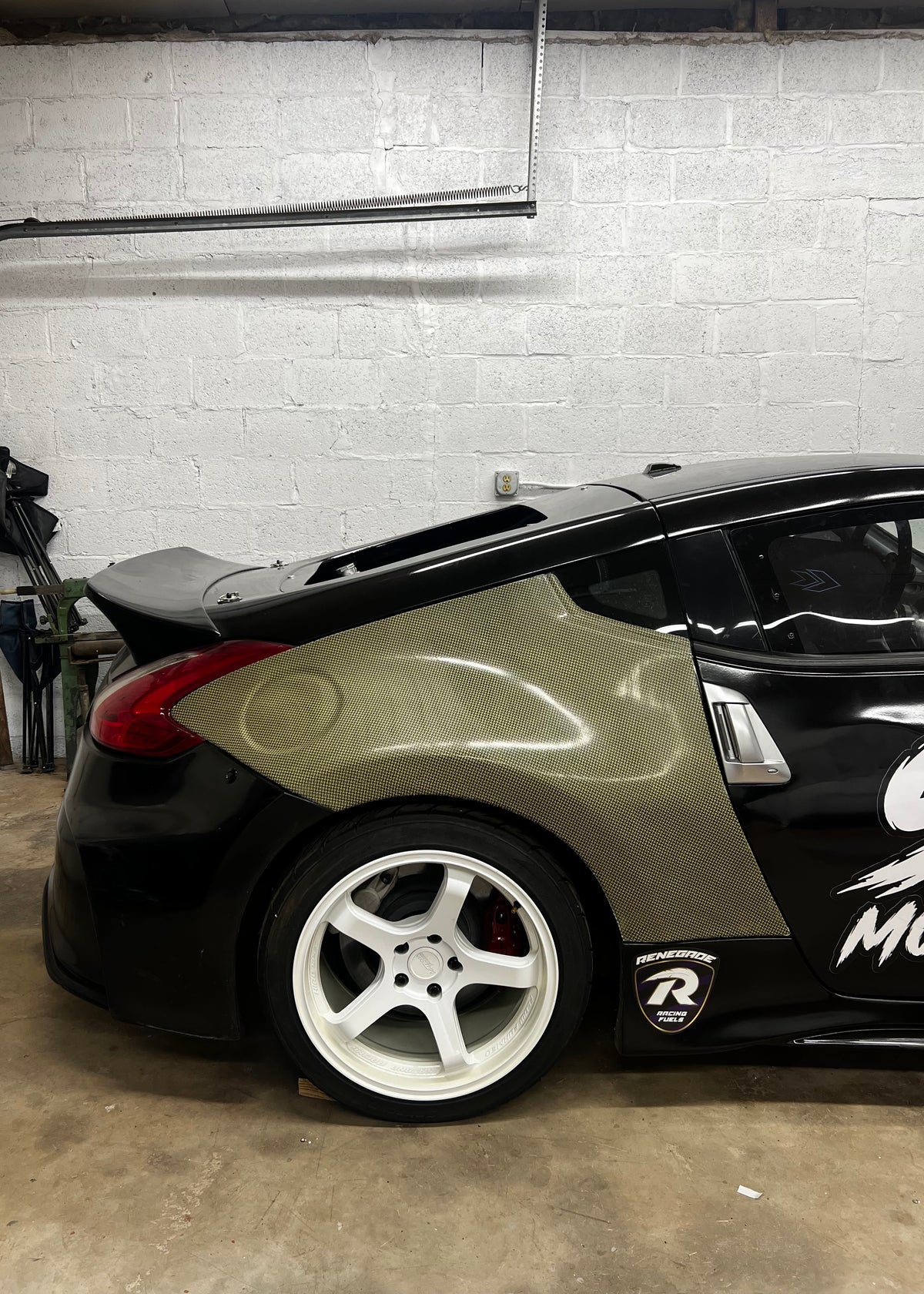CARBON KEVLAR 370Z Z34 REAR QUARTER OVERS +OMM